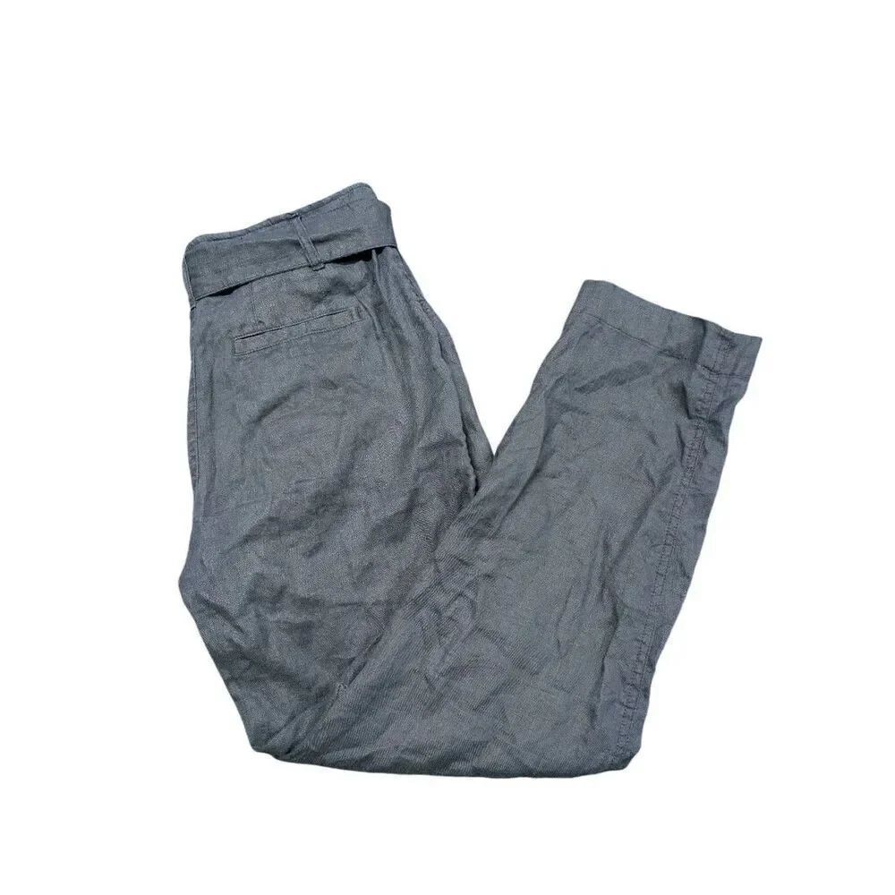 Lauren Ralph Lauren Straight Legs Big Pockets With Belt Dark Women's Size 2